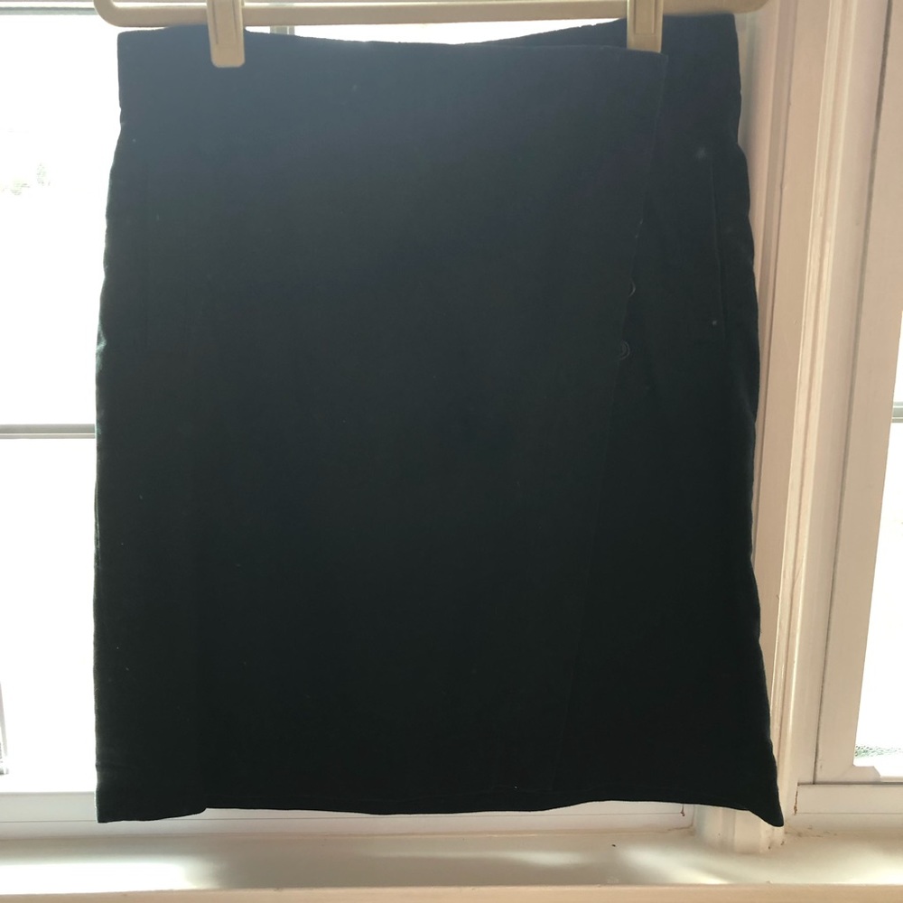 French Connection Black Wrap Skirt